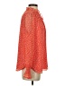 Ann Taylor LOFT 100% Polyester Orange Long Sleeve Blouse Size S - photo 4