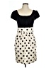 Maurices Polka Dots Ivory Casual Dress Size 9 - 10 - photo 1