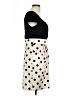 Maurices Polka Dots Ivory Casual Dress Size 9 - 10 - photo 4