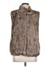 Sanctuary 100% Polyester Gray Faux Fur Vest Size L - photo 1