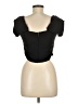 Ann Taylor LOFT Black Short Sleeve Top Size 8 - photo 2