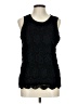 Studio West Black Sleeveless Blouse Size L - photo 1