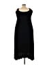 Soho Solid Black Casual Dress Size XXL - photo 2