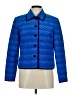 Maggy L 100% Silk Chevron-herringbone Blue Silk Blazer Size 8 - photo 1