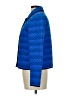Maggy L 100% Silk Chevron-herringbone Blue Silk Blazer Size 8 - photo 5