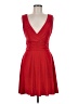 ZAC Zac Posen Solid Red Cocktail Dress Size 6 - photo 1