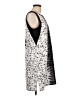 Reed 100% Polyester Graphic Silver Cocktail Dress Size L - photo 4