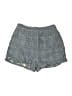 Charlotte Ronson 100% Cotton Chevron-herringbone Blue Shorts Size 10 - photo 2