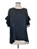 Tutu & Lilli 100% Polyester Blue Short Sleeve Blouse Size XS - photo 1