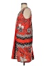 Halogen 100% Polyester Graphic Red Casual Dress Size S - photo 5