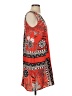 Halogen 100% Polyester Graphic Red Casual Dress Size S - photo 4