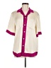 Zara Color Block Ivory 3/4 Sleeve Button-Down Shirt Size M - photo 1