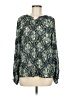 Lovestitch Paisley Teal Long Sleeve Blouse Size M - photo 1