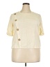 Unbranded Ivory Short Sleeve Blouse Size XXL - photo 1