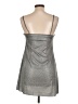 Pins and Needles Metallic Silver Cocktail Dress Size L - photo 2
