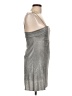 Pins and Needles Metallic Silver Cocktail Dress Size L - photo 4