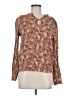 Wilfred 100% Viscose Brown Long Sleeve Blouse Size M - photo 1