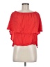 Holding Horses 100% Rayon Red Short Sleeve Blouse Size L - photo 1