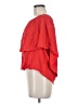 Holding Horses 100% Rayon Red Short Sleeve Blouse Size L - photo 5