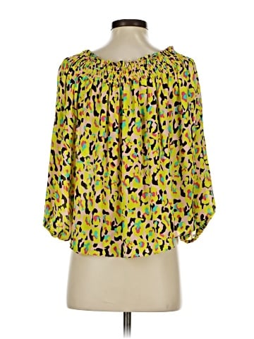 Nicole Miller Artelier 3/4 Sleeve Silk Top (view 2)