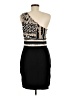 BCBGMAXAZRIA Graphic Black Cocktail Dress Size M - photo 2