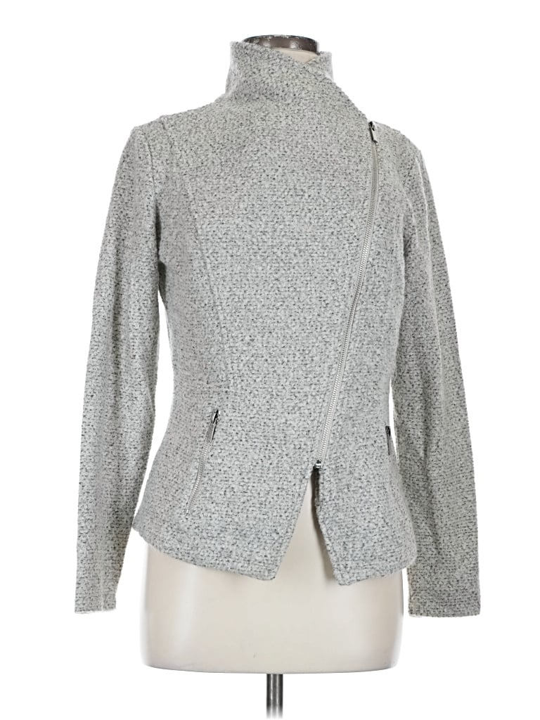Pre-owned Halogen Cardigan Sweater In Gray