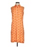 Escapada 100% Rayon Print Orange Casual Dress Size S - photo 1