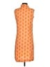 Escapada 100% Rayon Print Orange Casual Dress Size S - photo 2