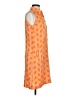 Escapada 100% Rayon Print Orange Casual Dress Size S - photo 4