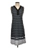 Croft & Barrow Print Blue Casual Dress Size XS - photo 1