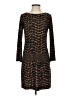 Donna Morgan Animal Print Brown Cocktail Dress Size 2 - photo 1
