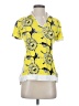 Bogner Yellow Short Sleeve Blouse Size S - photo 1