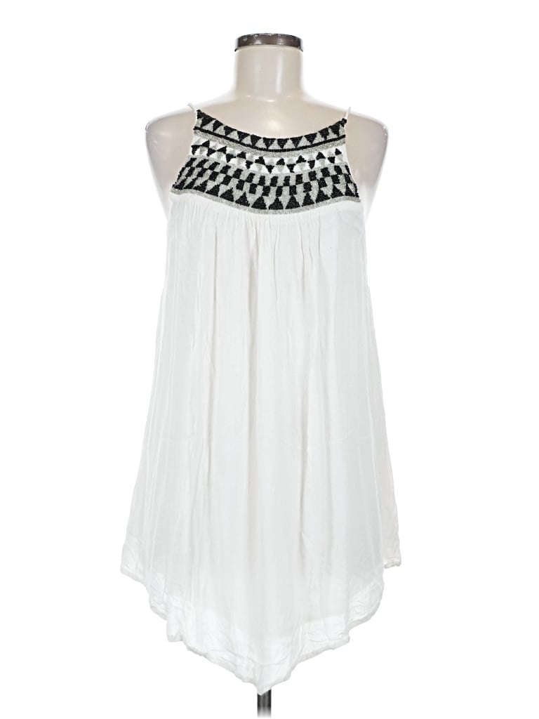 Pre-owned Amuse Society Casual Dress In White