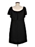 Charles Henry Solid Black Casual Dress Size M - photo 2