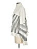 MNG Stripes Ivory Turtleneck Sweater Size S - photo 5
