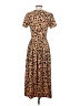 ASOS Animal Print Brown Casual Dress Size 4 - photo 2