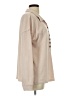 C+D+M Collection Color Block Tan Long Sleeve Blouse Size L - photo 4
