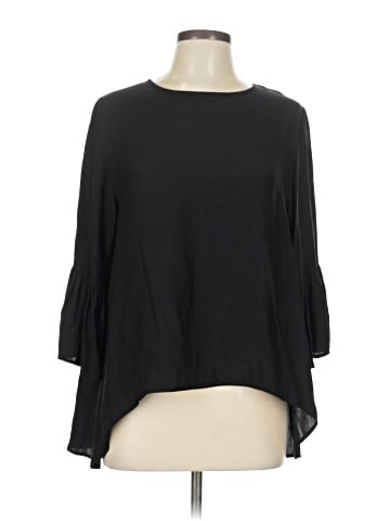 La Roque 3/4 Sleeve Silk Top (view 1)
