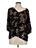 Maurices 100% Rayon Black 3/4 Sleeve Blouse Size M - photo 1