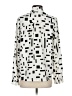 Jade 100% Polyester Print Ivory Long Sleeve Blouse Size S - photo 2