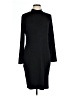 Leith Solid Black Casual Dress Size L - photo 1