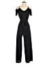 Monteau Solid Black Jumpsuit Size S - photo 1
