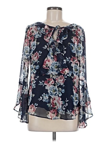 White House Black Market 3/4 Sleeve Blouse (view 1)