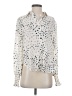 Habitual 100% Polyester Polka Dots Silver 3/4 Sleeve Blouse Size Sm (1) - photo 1