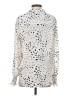 Habitual 100% Polyester Polka Dots Silver 3/4 Sleeve Blouse Size Sm (1) - photo 2