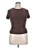 Moa Moa Brown Short Sleeve Top Size XL - photo 1