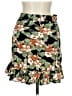 Shein Floral Green Black Casual Skirt Size L - photo 2