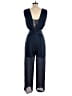 Zara Basic 100% Polyester Solid Blue Jumpsuit Size S - photo 2