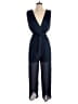 Zara Basic 100% Polyester Solid Blue Jumpsuit Size S - photo 1