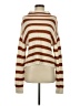 Paper Crown Stripes Brown Turtleneck Sweater Size XS - photo 1